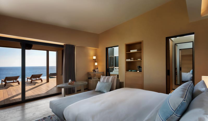 Six Senses Kaplankaya - Ridge Room with Terrace  Pool Sea View Bedroom